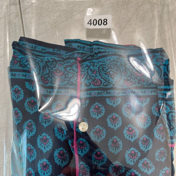 Lucky Brand Womens Pajama Top Medium Button Up‎ Long Sleeve Sleepwear Lounge PJs - Picture 7 of 7